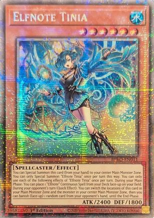 Elfnote Tinia  [BPRO-EN011] Starlight Rare 1st Edition