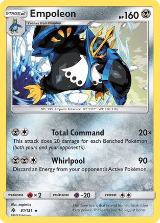Empoleon - 81/131 [SM - Forbidden Light] Holofoil
