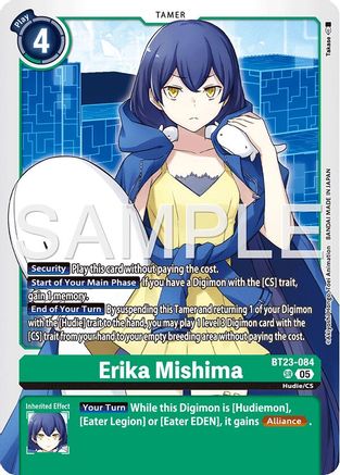 Erika Mishima [BT23-084] [Hackers' Slumber] Foil
