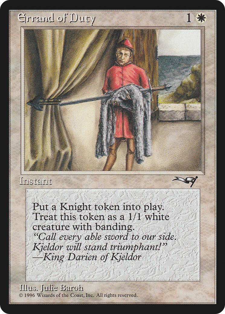 Errand of Duty [Alliances]