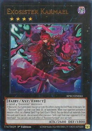 Exosister Karmael [BPRO-EN044] Ultra Rare 1st Edition