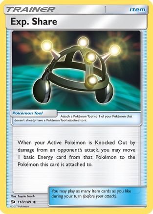 Exp. Share - 118/149 [SM Base Set] Reverse Holofoil