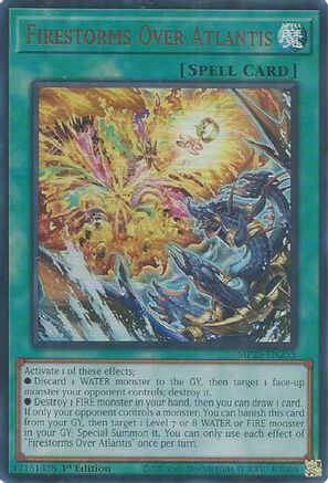 Firestorms Over Atlantis [MP25-EN255] Ultra Rare 1st Edition