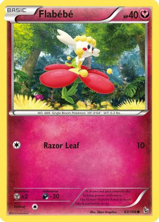 Flabebe (63) - 63/106 [XY - Flashfire] Reverse Holofoil