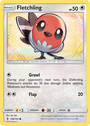 Fletchling - 109/145 [SM - Guardians Rising]