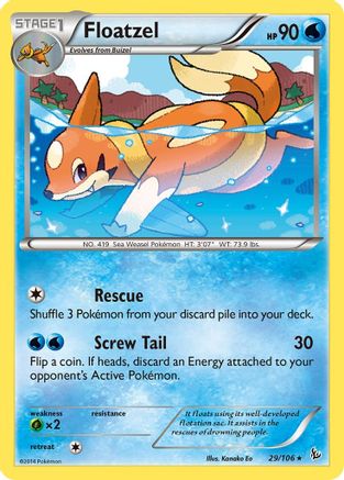 Floatzel - 29/106 [XY - Flashfire] Reverse Holofoil