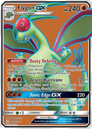 Flygon GX (Full Art) - 218/236 [SM - Cosmic Eclipse] Holofoil