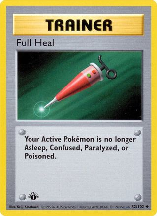 Full Heal - 82/102 [Base Set (Shadowless)] Unlimited