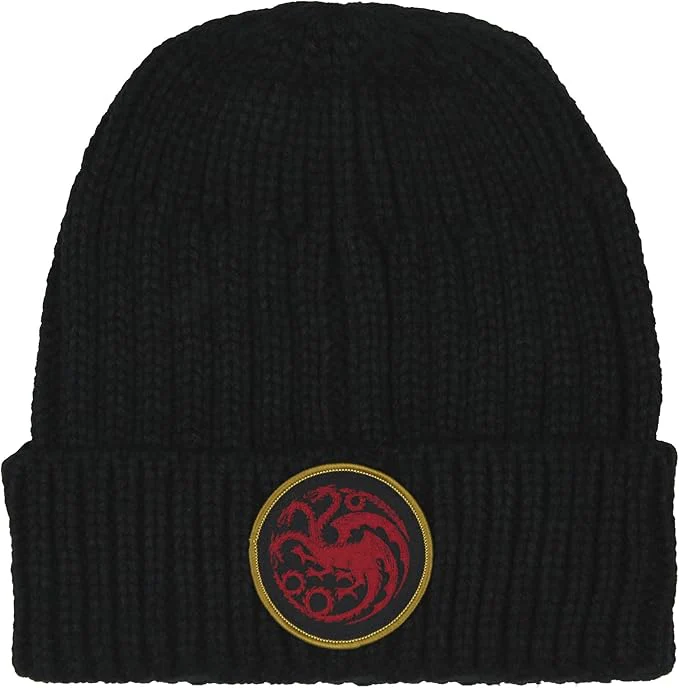 Game of Thrones: House of The Dragon Beanie Targaryen Yarn Knit Beanie