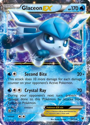 Glaceon EX - 20/124 [XY - Fates Collide] Holofoil
