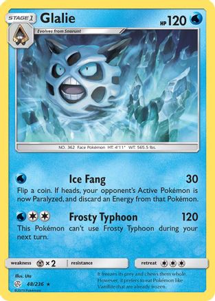 Glalie - 48/null [SM - Cosmic Eclipse] Reverse Holofoil