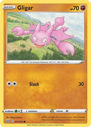 Gligar - 71/163 [SWSH05: Battle Styles] Reverse Holofoil