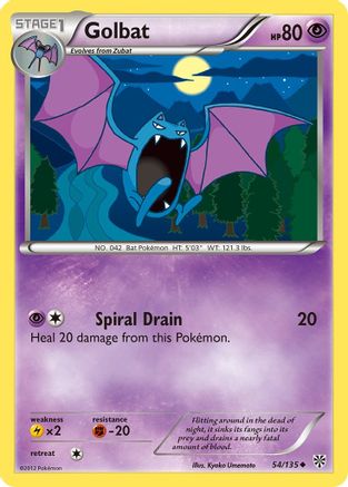 Golbat - 54/108 [Plasma Storm] Reverse Holofoil