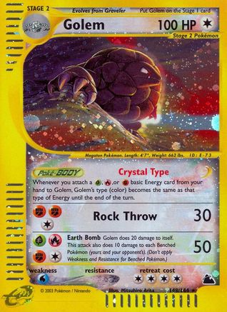 Golem - 148/144 [Skyridge] Reverse Holofoil