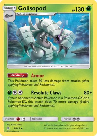 Golisopod - 9/145 [SM - Guardians Rising] Reverse Holofoil