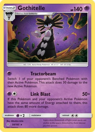 Gothitelle - 54/145 [SM - Guardians Rising] Reverse Holofoil