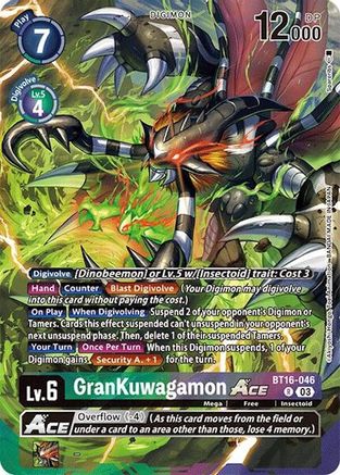 GranKuwagamon ACE (Alternate Art) [BT16-046] [Special Limited Set] Foil