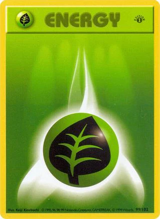 Grass Energy - 99/102 [Base Set (Shadowless)] 1st Edition
