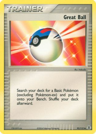 Great Ball - 92/112 [FireRed & LeafGreen] Reverse Holofoil