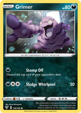 Grimer - 100/189 [SWSH03: Darkness Ablaze]