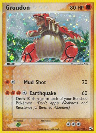 Groudon - 102/null [Hidden Legends] Holofoil