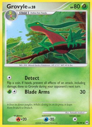 Grovyle (38) - 38/106 [Arceus] Reverse Holofoil