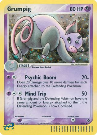 Grumpig - 6/97 [Dragon] Reverse Holofoil
