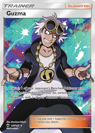 Guzma (Full Art) - 143/147 [SM - Burning Shadows] Holofoil