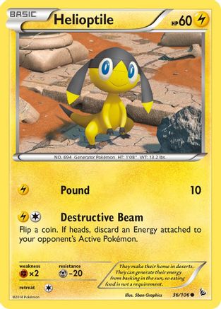 Helioptile - 36/106 [XY - Flashfire]