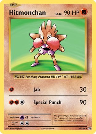 Hitmonchan - 62/108 [XY - Evolutions] Reverse Holofoil