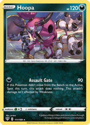 Hoopa - 111/189 [SWSH03: Darkness Ablaze] Holofoil