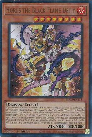 Horus the Black Flame Deity [MP25-EN158] Ultra Rare 1st Edition