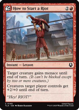 How to Start a Riot [Avatar: The Last Airbender] Foil