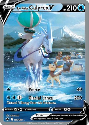 Ice Rider Calyrex V (Alternate Full Art) - 164/198 [SWSH06: Chilling Reign] Holofoil