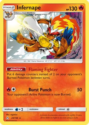 Infernape - 23/156 [SM - Ultra Prism] Holofoil