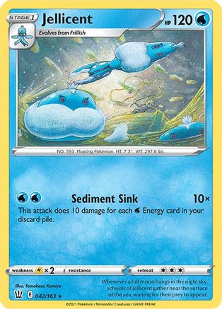 Jellicent - 42/163 [SWSH05: Battle Styles] Reverse Holofoil