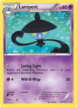 Lampent - 59/101 [Noble Victories] Reverse Holofoil