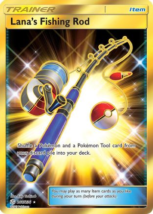 Lana's Fishing Rod (Secret) - 266/null [SM - Cosmic Eclipse] Holofoil