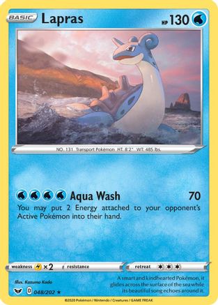 Lapras - 48/202 [SWSH01: Sword & Shield Base Set] Reverse Holofoil