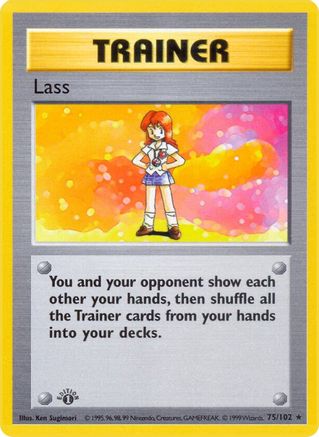 Lass - 75/102 [Base Set (Shadowless)] Unlimited