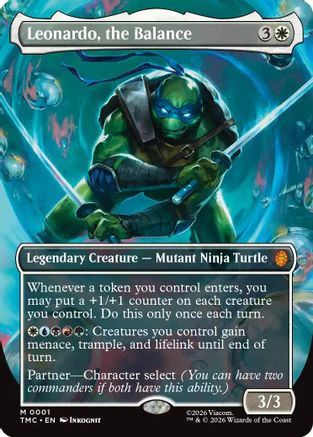 Leonardo, the Balance (Borderless) [Commander: Teenage Mutant Ninja Turtles]