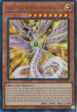 Light End Sublimation Dragon [MP25-EN211] Ultra Rare 1st Edition