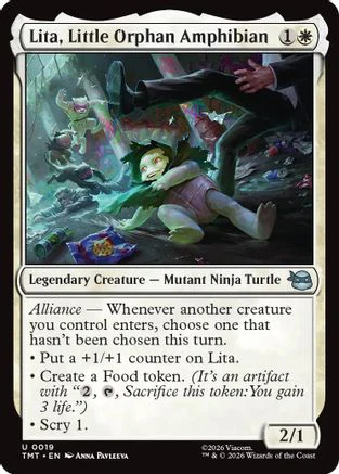 Lita, Little Orphan Amphibian [Teenage Mutant Ninja Turtles] Foil