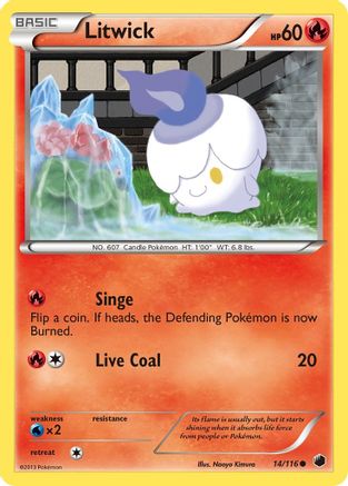 Litwick - 14/106 [Plasma Freeze] Reverse Holofoil