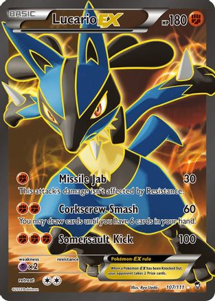 Lucario EX (107 Full Art) - 107/106 [XY - Furious Fists] Holofoil