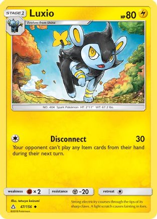 Luxio - 47/156 [SM - Ultra Prism] Reverse Holofoil