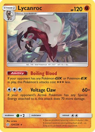 Lycanroc - 124/null [SM - Cosmic Eclipse] Reverse Holofoil