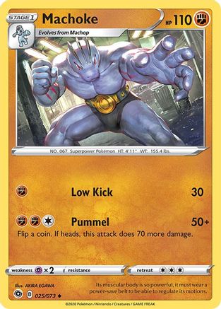Machoke - 25/73 [Champion's Path] Reverse Holofoil