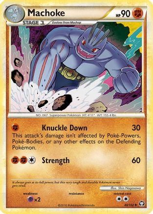 Machoke - 40/106 [Triumphant] Reverse Holofoil