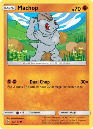 Machop (62) - 62/145 [SM - Guardians Rising]